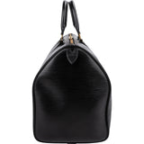 Louis Vuitton Noir Epi Leather Keepall 45 Travel Bag