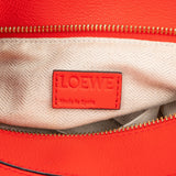 Loewe Red Grained Calfskin Puzzle Handbag