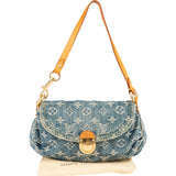 Louis Vuitton Monogram Denim Pleaty Shoulder Bag