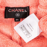 Chanel Pink Teddy Cotton Coco Beach Mini Shorts (FR34 / DE32)