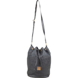 MCM Monogram Visetos Nylon Drawstring Bucket Crossbody Bag