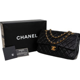 Chanel Quilted Lambskin 24K Gold Medium Double Flap Shoulder Bag