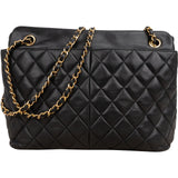 Chanel Quilted Lambskin Zip Shoulder Bag