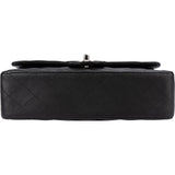 Chanel Quilted Lambskin Palladium Medium Double Flap Shoulder Bag