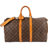Louis Vuitton Monogram Canvas Keepall 45 Bandoulière Travel Bag