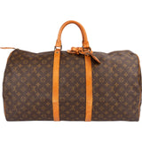 Louis Vuitton Monogram Canvas Keepall 55 Travel Bag