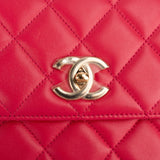 Chanel Quilted Lambskin Trendy CC Top Handle Handbag