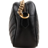 Gucci Chevron Matelassé Leather GG Marmont Medium Camera Crossbody Bag
