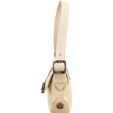 Salvatore Ferragamo Canvas Gancini Baguette Shoulder Bag