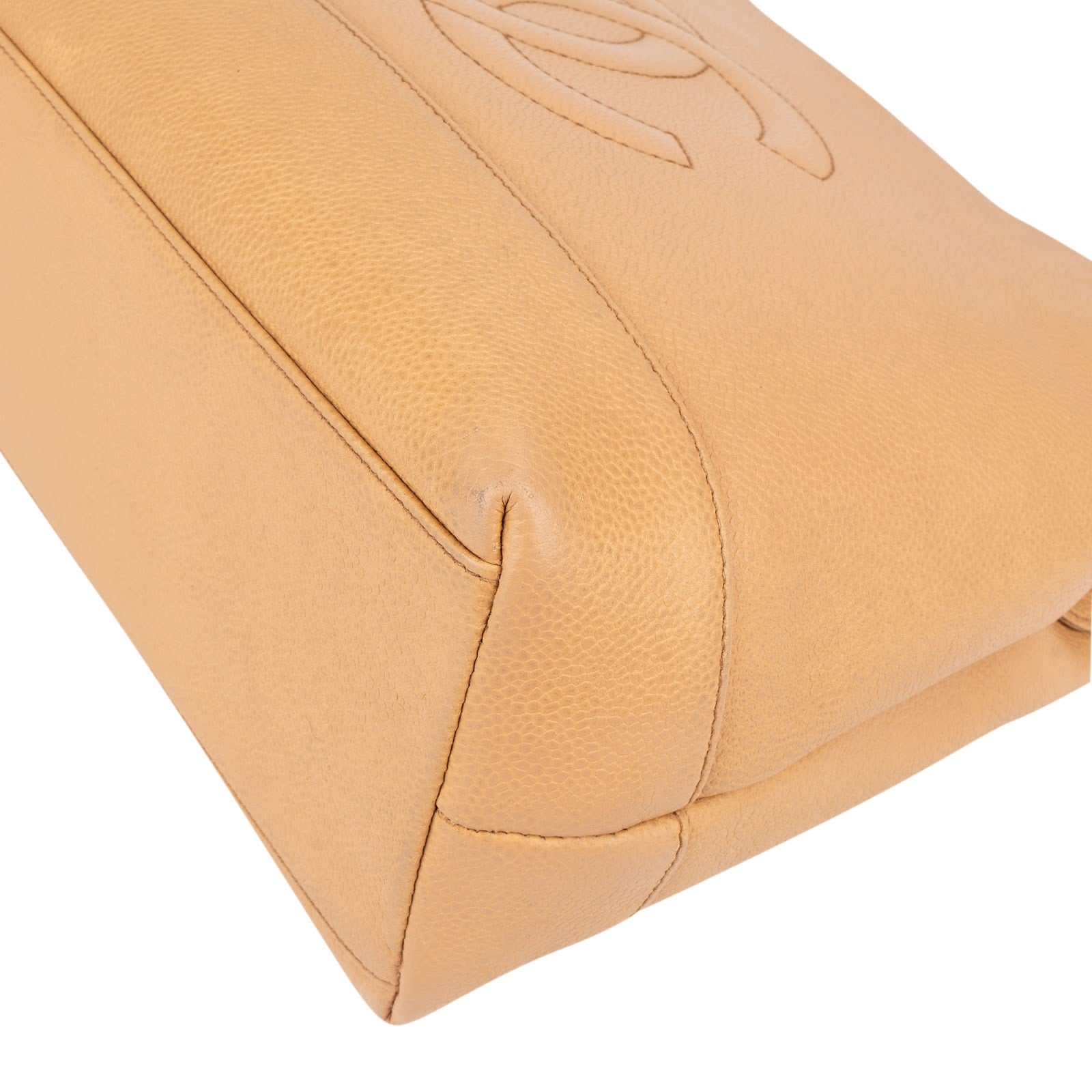 [🔄️B11 / F24] Chanel Jumbo Caviar Leather CC Ball Charm Tote Shoulder Bag - vintageandkickz