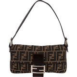 Fendi Monogram FF Zucca Baguette Shoulder Bag