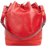 Louis Vuitton Red Epi Leather Sac Noé Grande Shoulder Bag