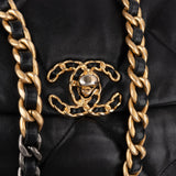 Chanel 19 Quilted Lambskin Single Flap Crossbody Bag Small