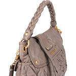 [🔄️B24 / F12] Miu Miu Matelassé Nappa Leather Coffer Crossbody Bag - vintageandkickz