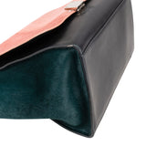 Céline Tricolor Leather Pony Hair Trapeze Handbag