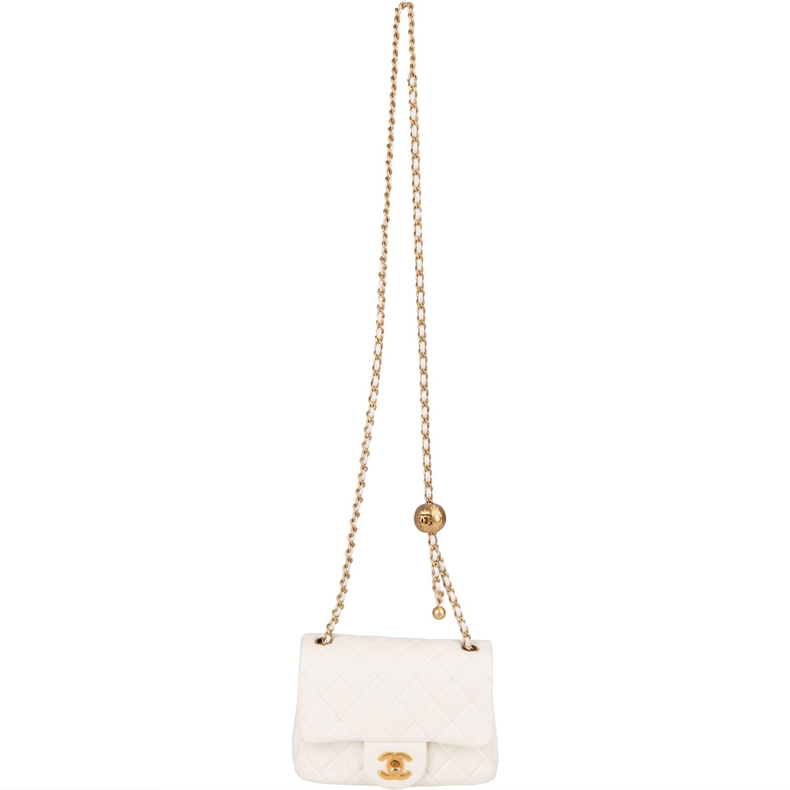 Chanel Quilted Lambskin Mini Rectangular Single Flap Adjustable Crossbody Bag - vintageandkickz
