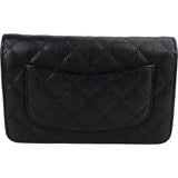 Chanel Quilted Caviar Leather Wallet on Chain Crossbody Bag