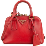 Prada Saffiano Leather Mini Promenade Crossbody Handbag