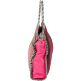 Stella McCartney Tricolor Shaggy Deer Falabella Fold Over Tote Handbag