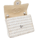 Chanel Quilted Tweed Single Flap Crossbody Bag
