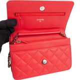 Chanel Quilted Caviar Leather CC Wallet On Chain Crossbody Bag