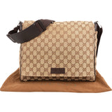 Gucci Monogram GG Canvas Messenger Crossbody Bag