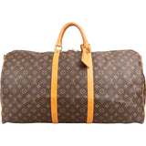 Louis Vuitton Monogram Canvas Keepall 60 Bandoulière Travel Bag