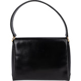 Gucci Black Leather Vintage G Turnlock Flap Handbag