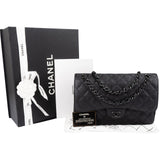 Chanel Soblack Edition Quilted Calfskin Jumbo Double Flap Crossbody Bag