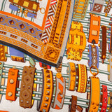 Hermès Kiki Colliers de Chiens Silk Scarf Tuch Carre 140