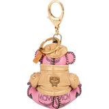 MCM Monogram Visetos Biker Bear Bag Charm