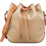 Celine Macadam Canvas Drawstring Bucket Crossbody Bag