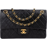Chanel Quilted Lambskin 24K Gold Medium Double Flap Shoulder Bag