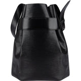 Louis Vuitton Noir Epi Leather Sac d'Epaule Shoulder Bag