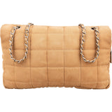 Chanel Quilted Nylon Chocolate Bar Jumbo Flap Shoulder Bag