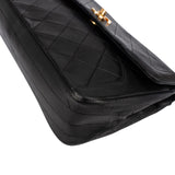 Chanel Quilted Lambskin 24K Gold Single Flap Crossbody Bag