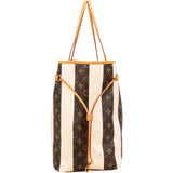 Louis Vuitton Striped Canvas Monogram Rayures Neverfull GM Shoulder Bag