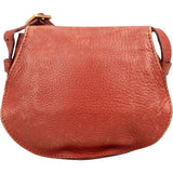 Chloé Grained Leather Small Marcie Saddle Crossbody Bag