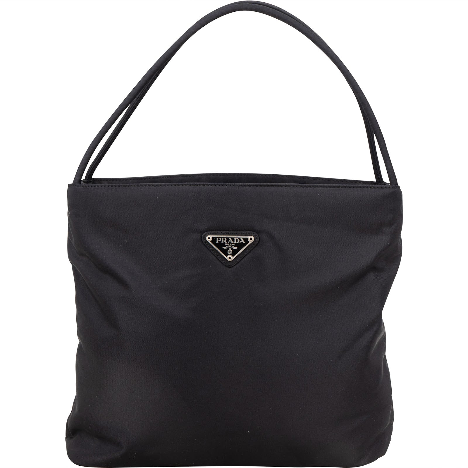Prada Nylon Triangle Tote Shoulder Bag - vintageandkickz