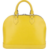 Louis Vuitton Yellow Epi Leather Alma PM Handbag
