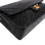Chanel Quilted Lambskin Medium 24 K Gold Zip Single Flap Shoulder Bag