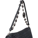 Miu Miu Matelassé Nappa Leather Crystal Shoulder Bag