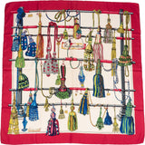Hermès Passementerie Silk Carre 90 Scarf Tuch