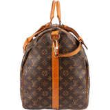 Louis Vuitton Monogram Canvas Keepall 60 Bandoulière Travel Bag