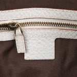 Gucci White Leather Jackie Shoulder Bag - vintageandkickz