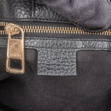 Gucci Pebbled Leather Bamboo Handbag