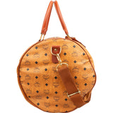 MCM Monogram Visetos Boston Travel Bag 50