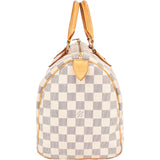 Louis Vuitton Monogram Damier Azur Speedy 30 Handbag