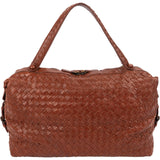 Bottega Veneta Grained Intrecciato Leather Boston 40 Handbag