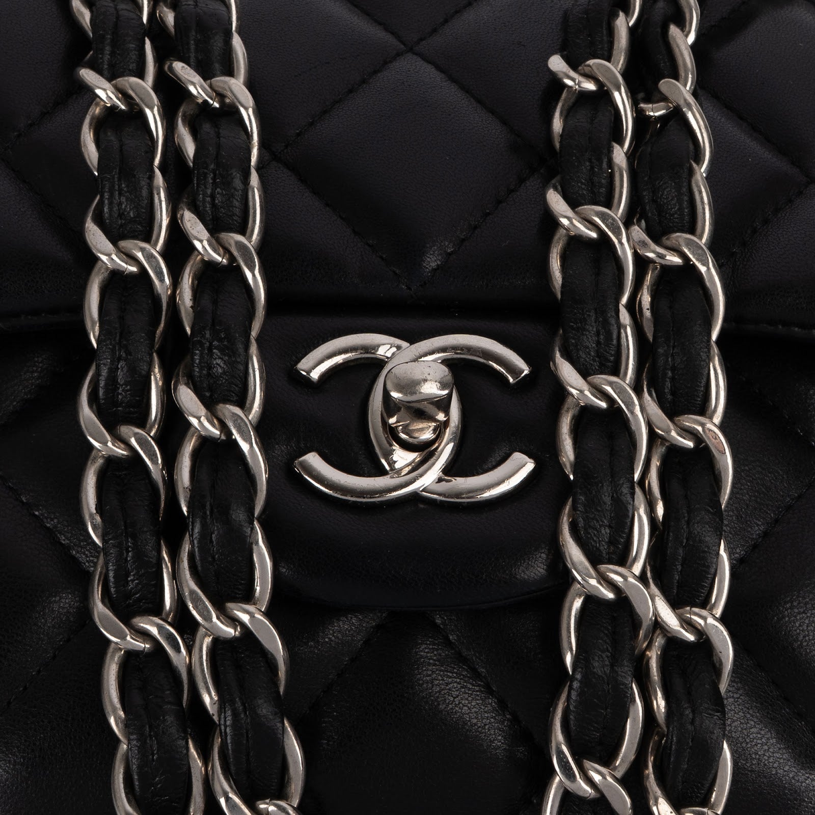 Chanel Quilted Lambskin Jumbo Double Flap Crossbody Bag xx datacode - vintageandkickz